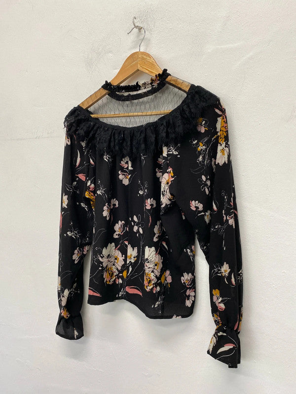 Fabulous Urban Bliss floral lightweight top Victoriana Uk12 LL003