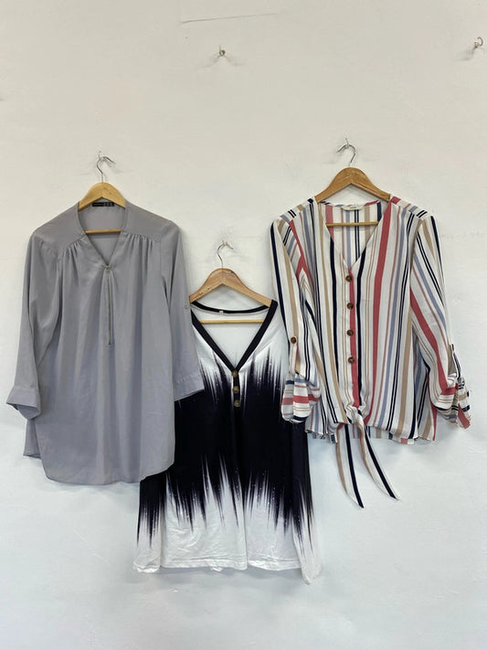 Fabulous Trio of lightweight blouses Uk18-20 George #10 YM001