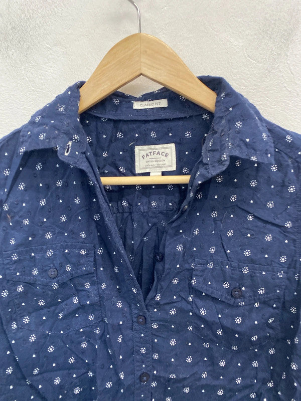Lovely fatface navy pattern shirt UK 10 MM005