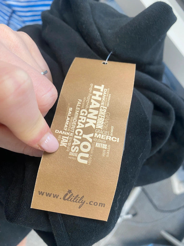 Stunning ililily black skirt legging UK M LW005