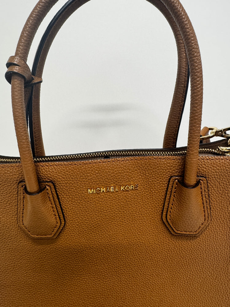 Michael Kors Tan Mercer leather tote pebbled strap EW004