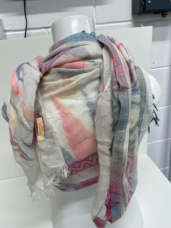 Fabulous Ombré London Aztec shawl boho scarf wrap KM004