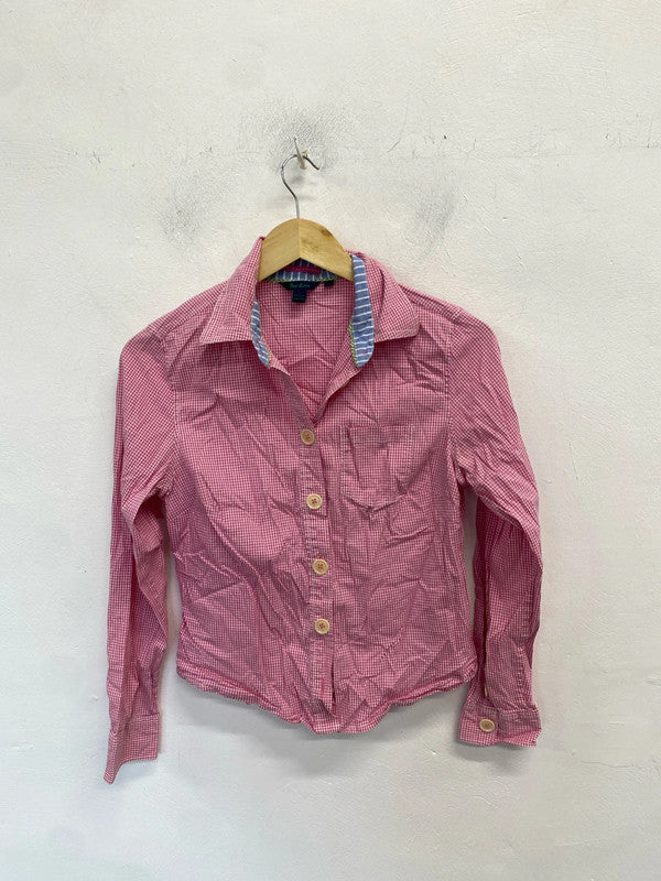 Lovely Boden pink checkered shirt UK 12 MM005