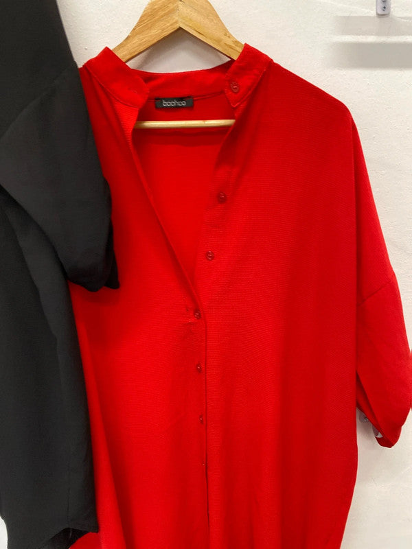 Fabulous Duo of oversized shirt dresses by Boohoo Uk8/S -#4 LL003