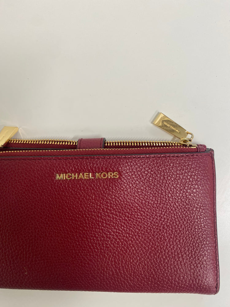 Michael Kors Adele leather smartphone leather wallet burgundy EW004