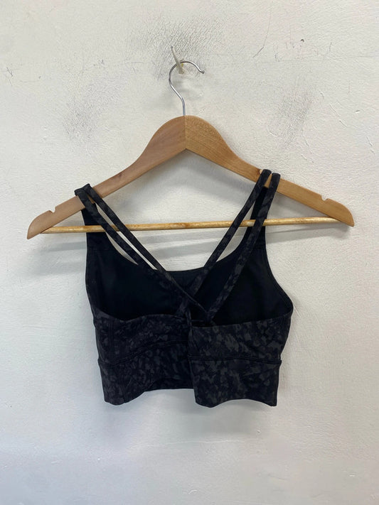 Lovely black grey camo Lululemon sports bra UK 10 CJ001