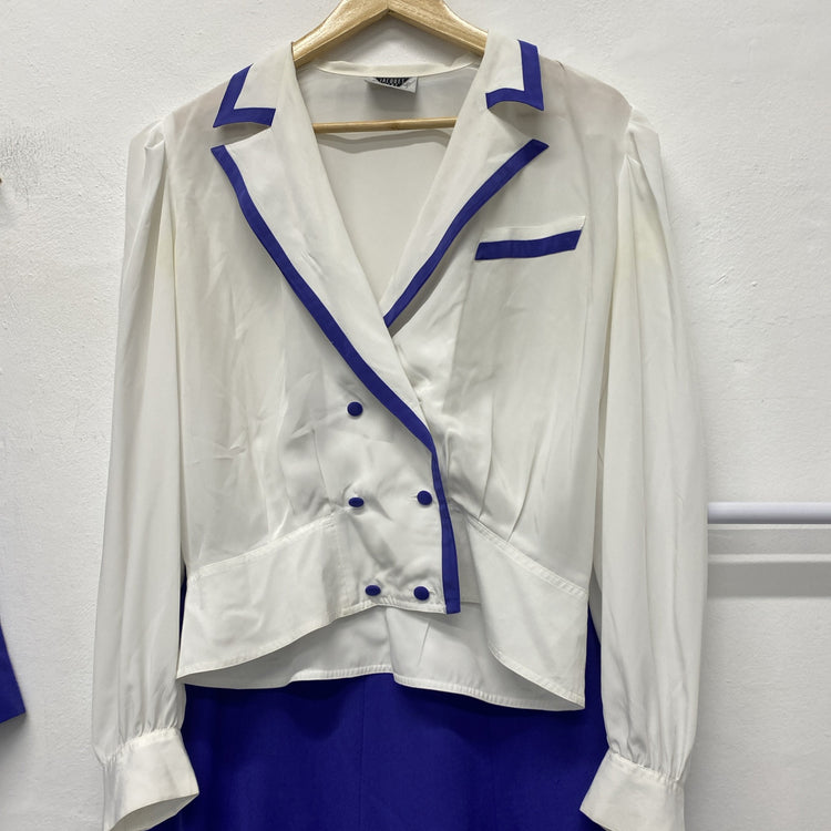 Vintage Jacques Vert 1980’s Fabulous purple Occasion Event Outfit uk14/16 IZ001