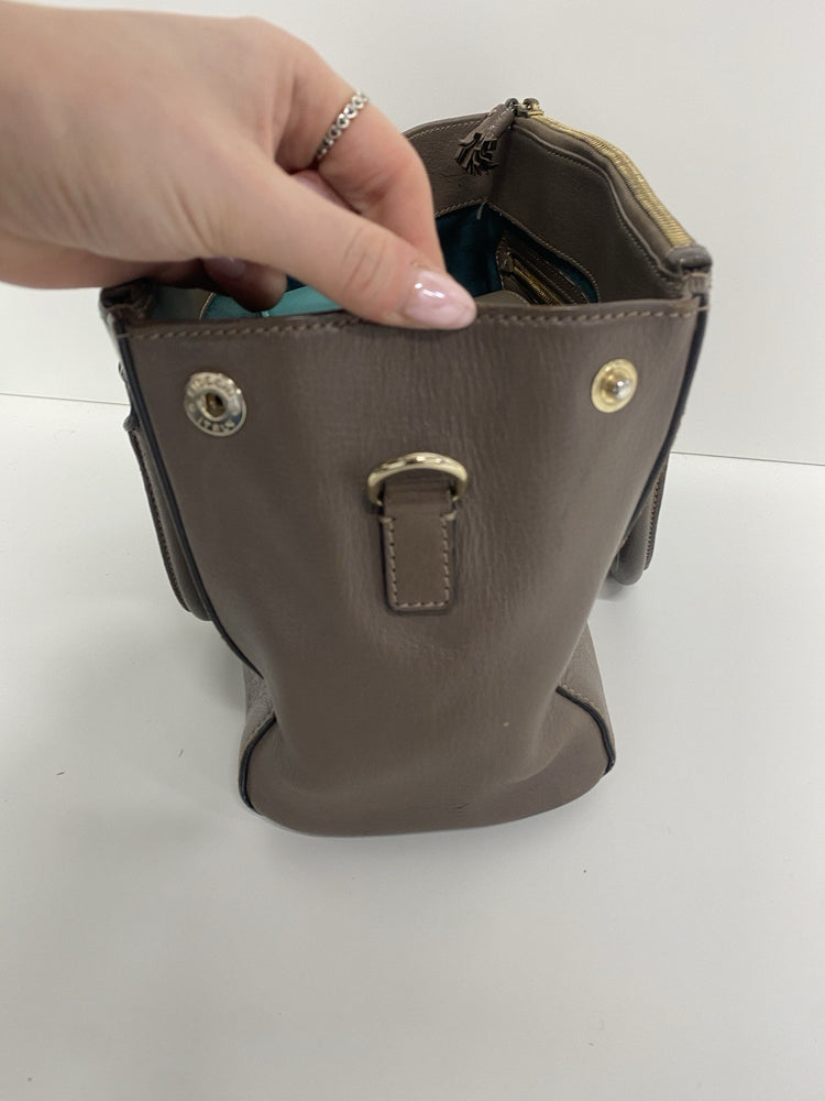 Lovely Anya Hindmarch Beirut Brown Handbag With 2x Straps JP001