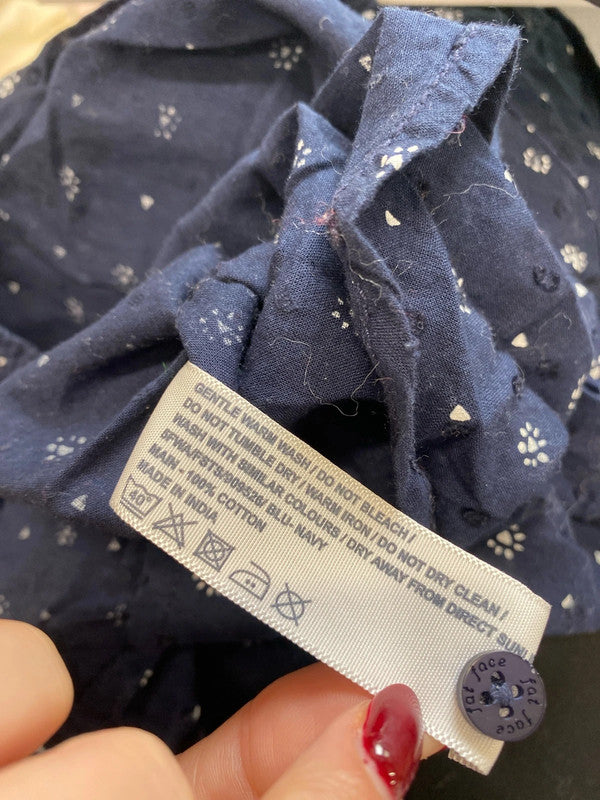 Lovely fatface navy pattern shirt UK 10 MM005