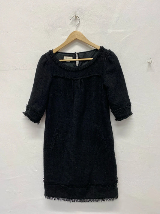 Absolutely stunning Black Monsoon boucle A line dress Uk8 AG006