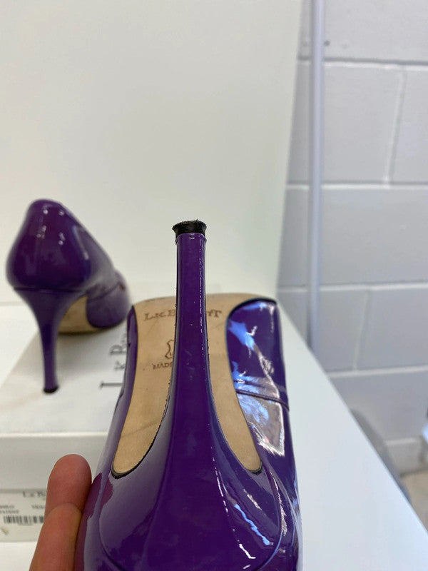 Fabulous LK Bennett Shilo Patent purple heels Uk7 occasion event JP001
