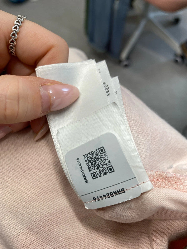 Lovely the north face pink white tie dye crop top UK S JB001