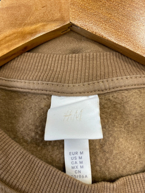 Fabulous Tan brown sweatshirt shoulderpads UkM JB001