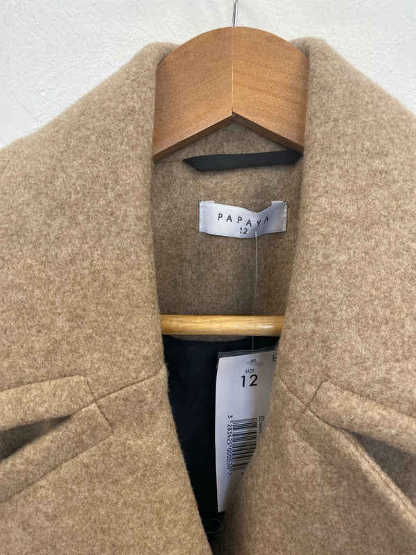 Papaya Stylish Sandy Longline Gilet UK 12 AO001