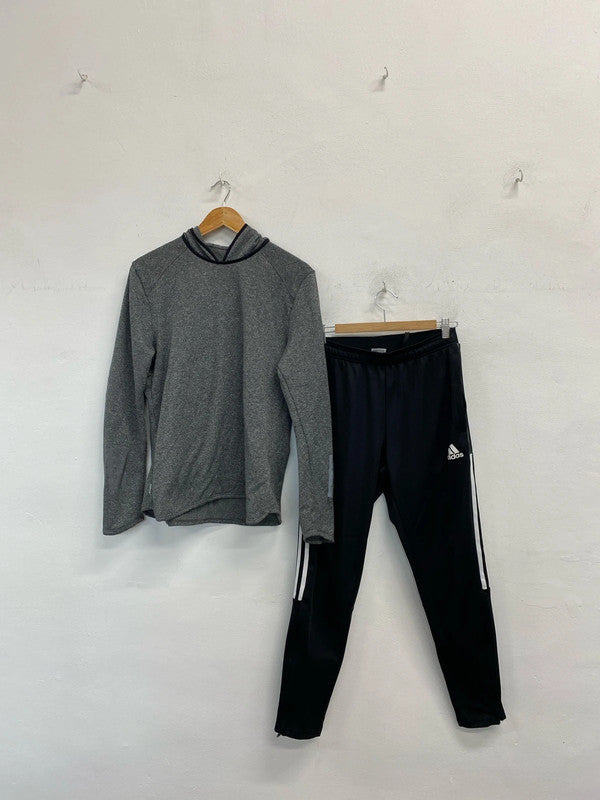 Fab Adidas Gym training Joggers & Hoodie Ladies Uk10/12 #4 SG090