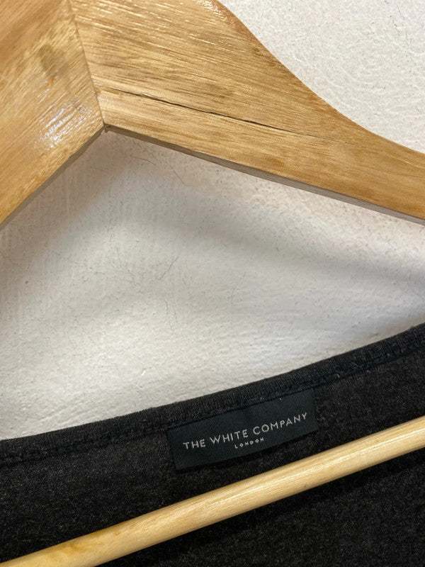 Lovely the white company grey long sleeve top UK 12-14 KM005