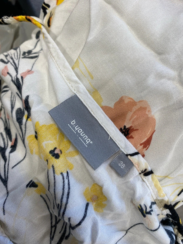 Lovely b.young floral yellow top UK 10 AG005