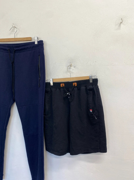 Casual duo of sweat pants and sweat shorts kyodan UK M KM005 #12