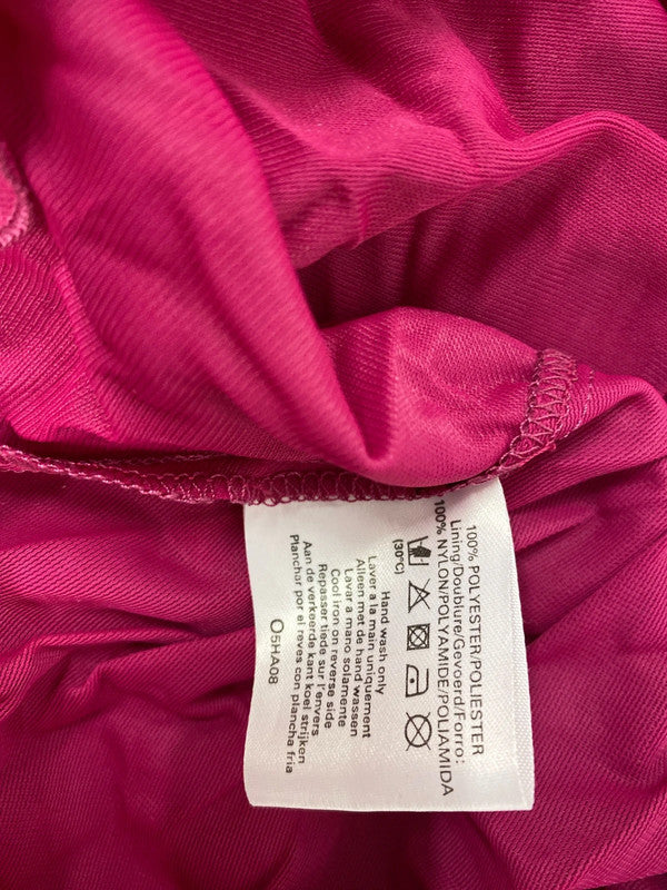 Fabulous Vintage deep pink spotty berkatex 1990’s dress Uk12 EC003