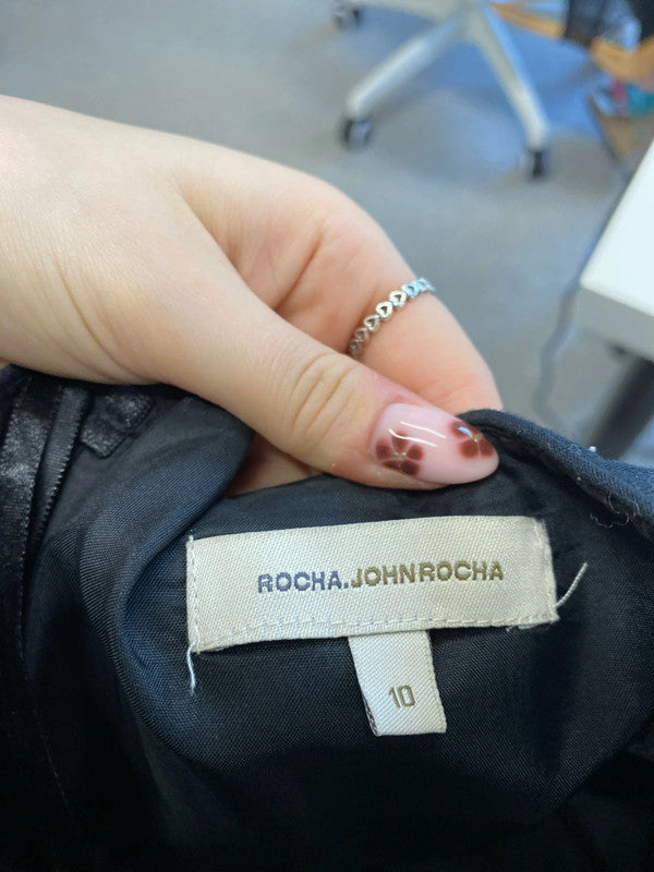 Lovely rocha John rocha Debenhams sequin black tie dress UK 10 LL003