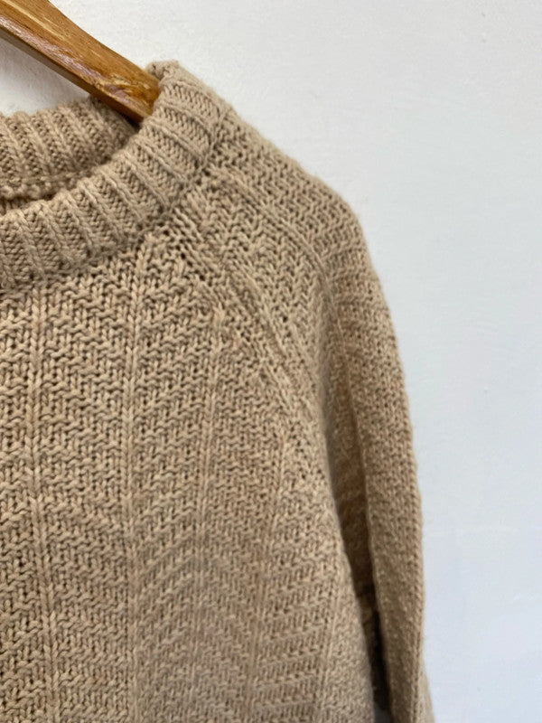 Super cosy biscuit brown H&M M jumper KM003