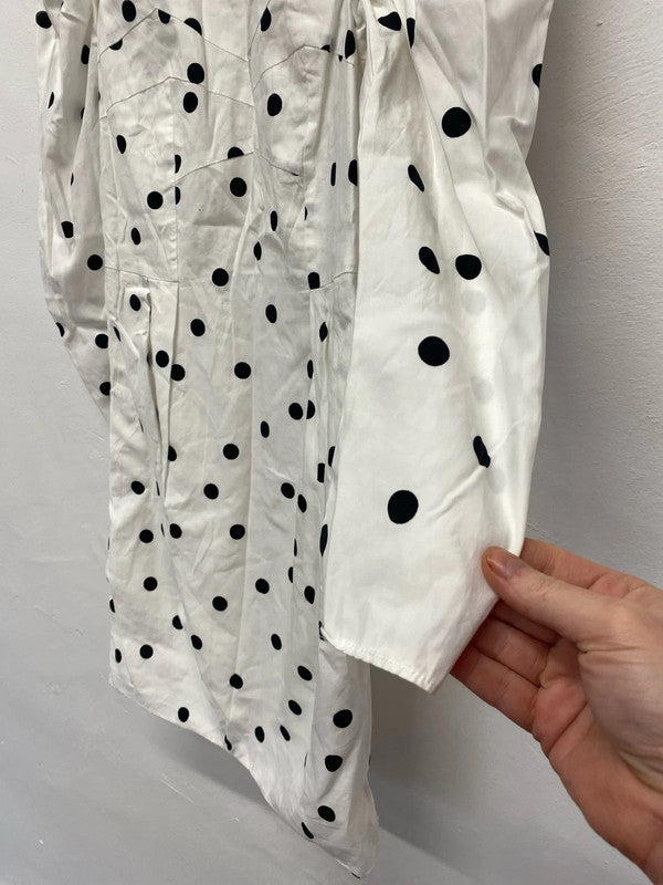 Fabulous Topshop Spotty mini dress cute cut out back Uk10 NS003