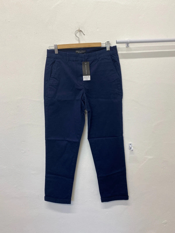 Fabulous Dorothy Perkins navy Blue tapered chinos Uk10 AO001