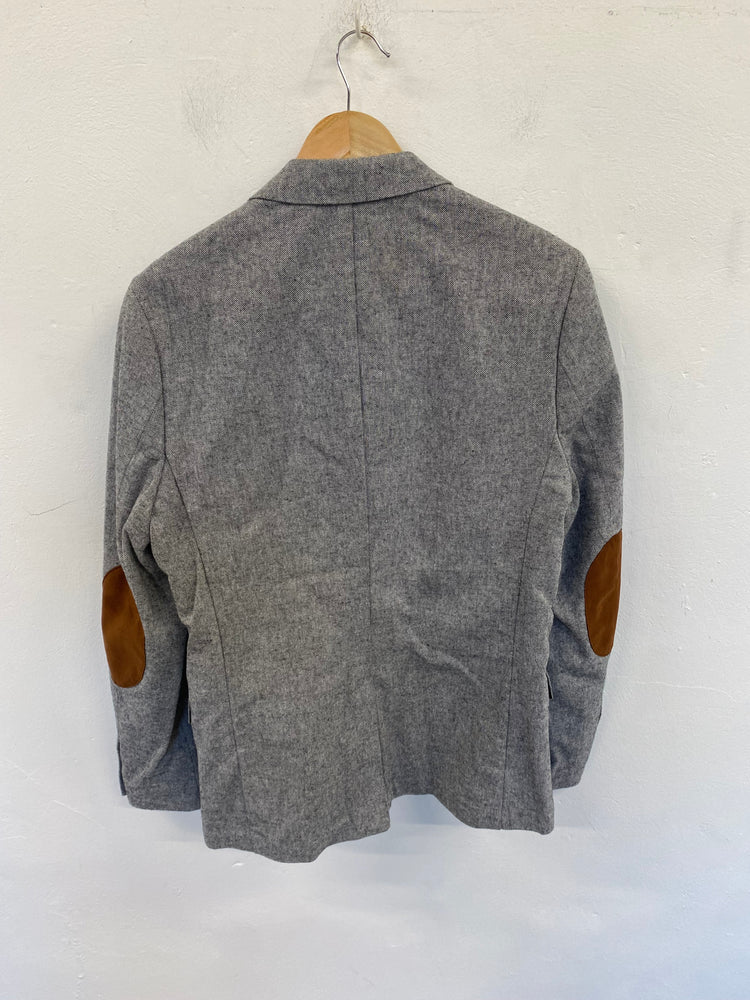 Classic grey H&M gents blazer tweed races wedding 36r JR001