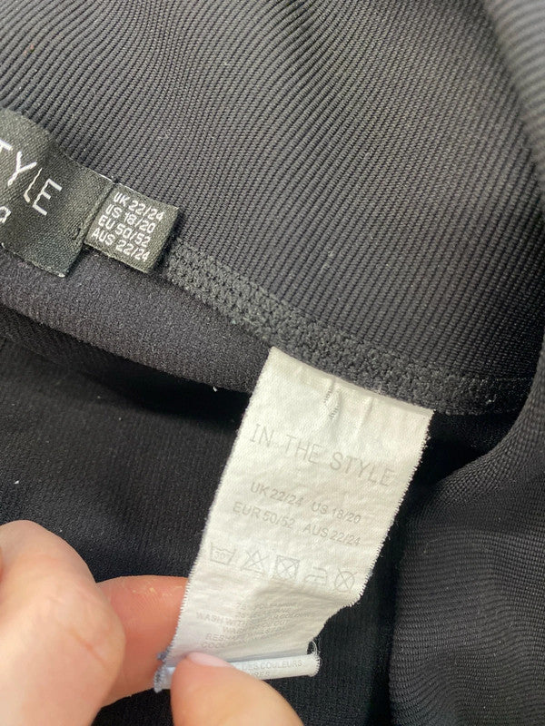 Lovely in the style black leggings UK 22/24 RM002