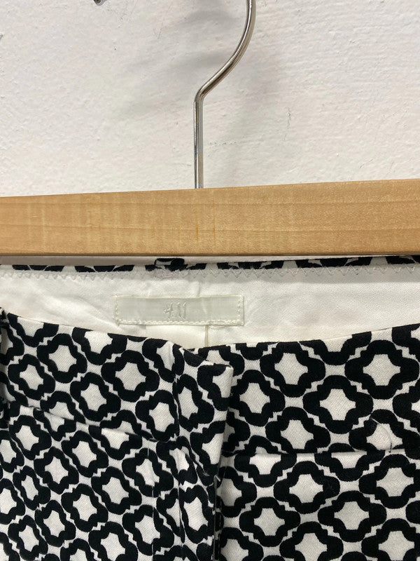 Fabulous H&M abstract slim trousers work formal Uk16 KM003