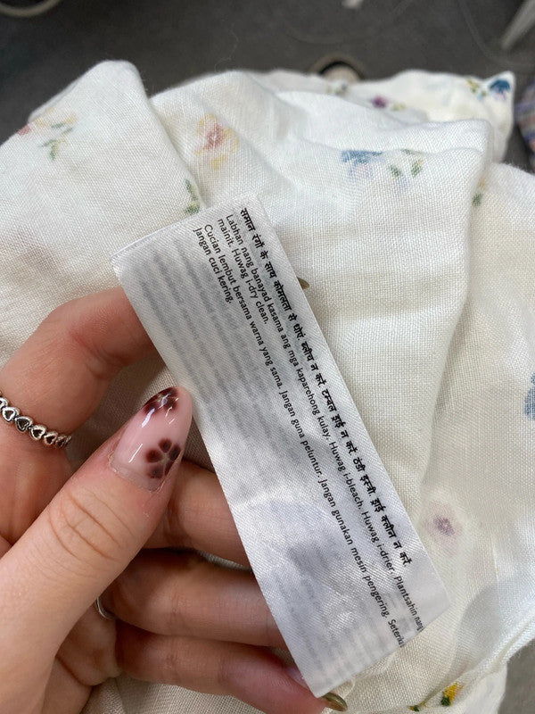 Lovely Jack wills white floral Bardot dress UK 10 JH001