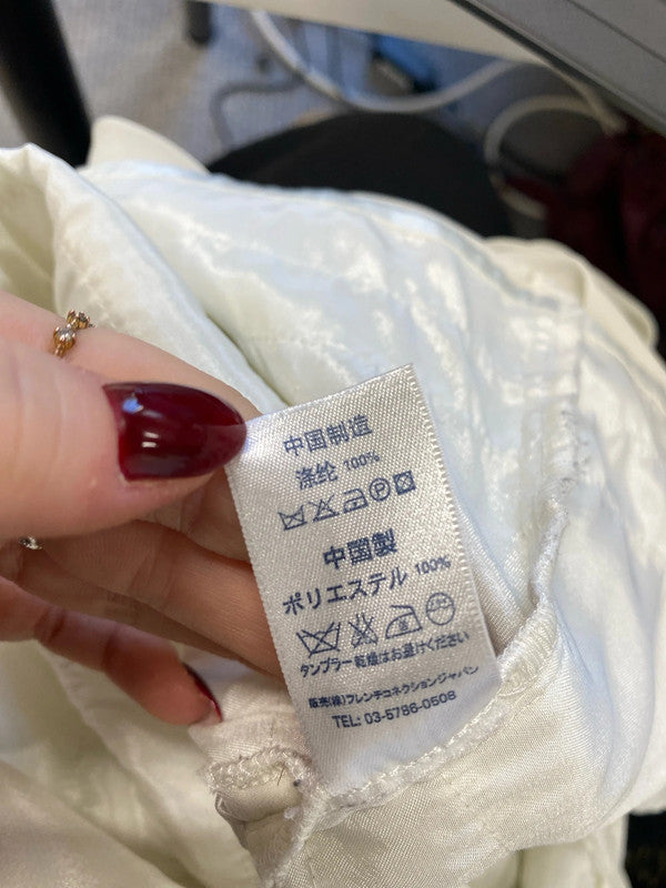 Lovely French connection cream tiered midi dress UK M/L AE001