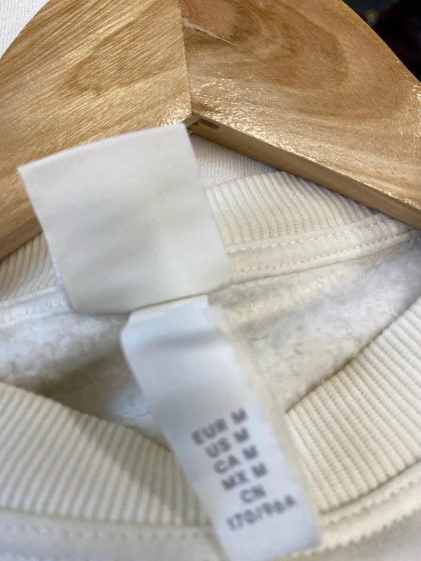 Fabulous H&M sweatshirt with shoulder pads UkM cream JB001