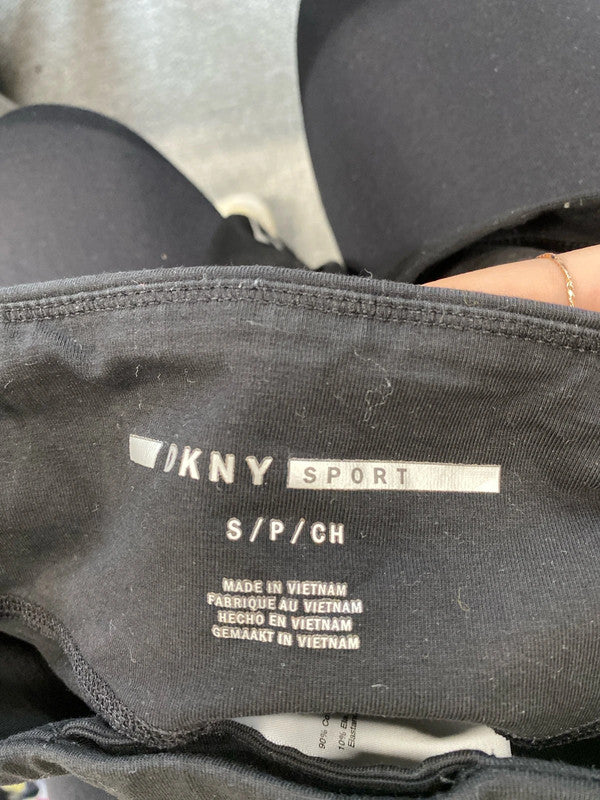 Fabulous DKNY black sport leggings uk 8 HA001