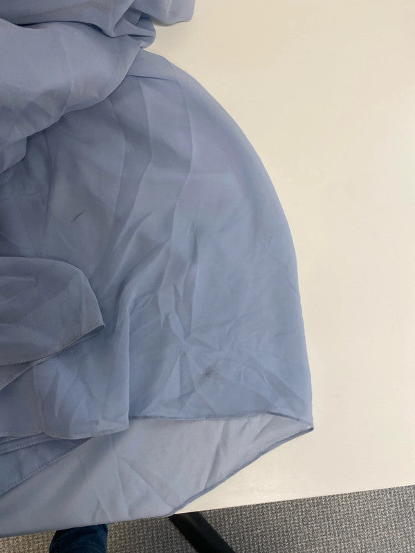 Fabulous periwinkle blue gown bridesmaids dress Dessy collection Vivian Diamond 24 CR002