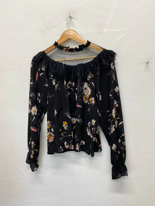 Fabulous Urban Bliss floral lightweight top Victoriana Uk12 LL003