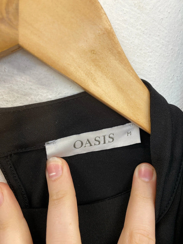 Oasis & Mango Stylish Black Tops Duo Size M #5 LN001