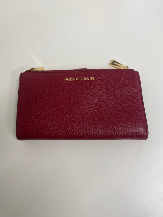 Michael Kors Adele leather smartphone leather wallet burgundy EW004