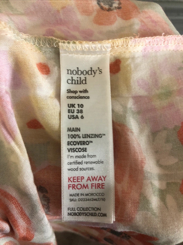 Lovely Floral Midi Tea Dress by Nobody’s Child KR002