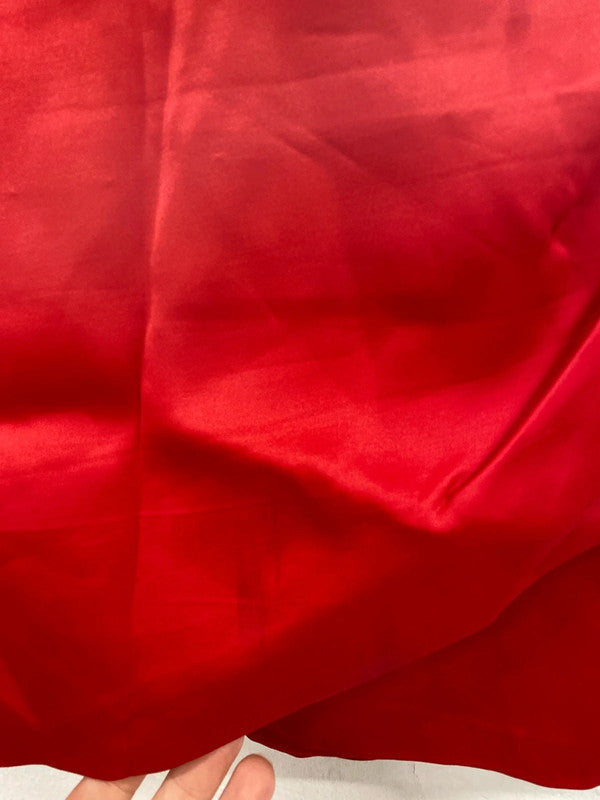 Zara Fabulous Red Satin Asymmetric Mini Skirt Size XS SD002