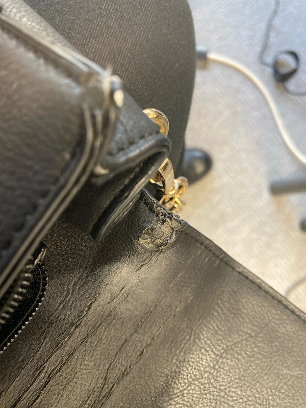 Super LaBante London vegan leather handbag chain handle RF001