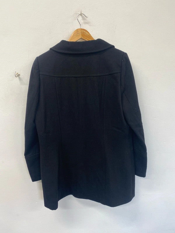 Classic La Redoute Peacoat double breasted 16 black KM003