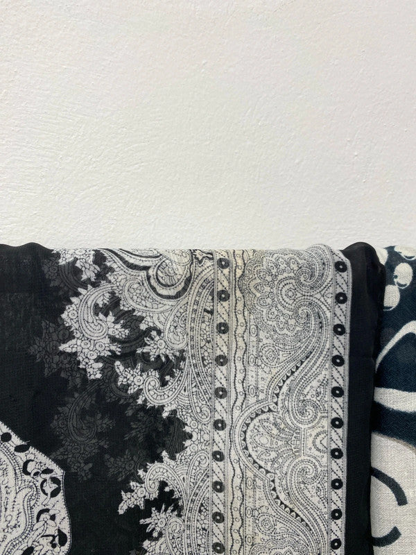 Malissa J & Unbranded Fabulous Black & White Scarves Trio #4 IM001