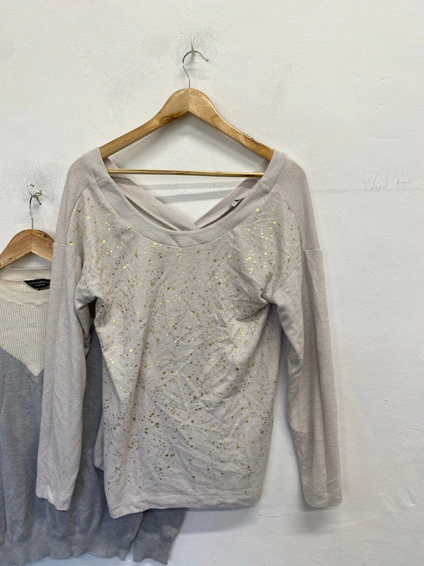 Lovely duo of grey jumpers UK 12 LN001 #21