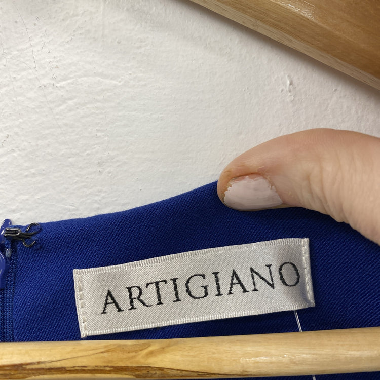 Artigiano designer Cobalt Blue Ultimate Slimming Dress Uk12 LW005