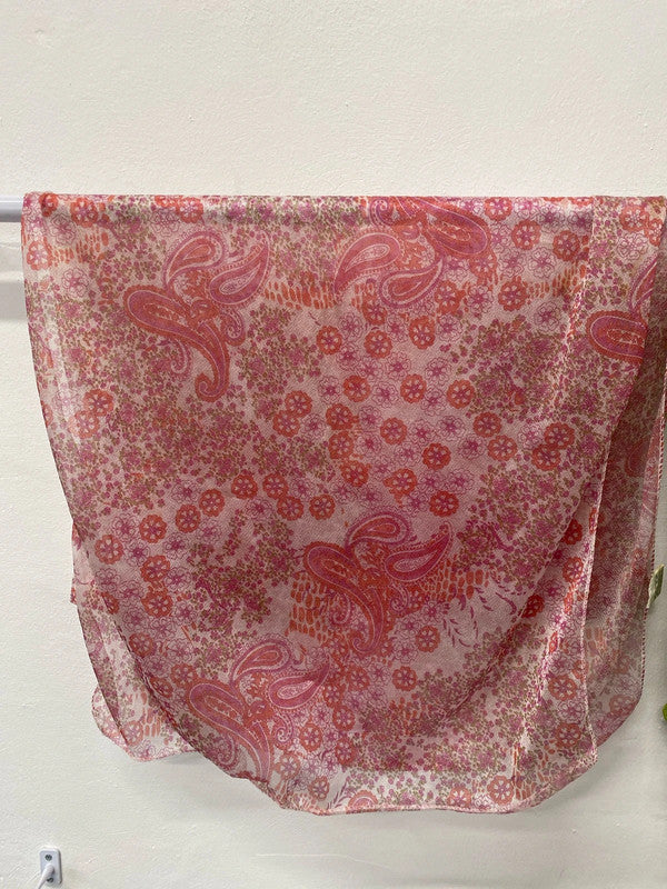 Stylish Pink & Green Scarves Duo Unbranded #54 NC001