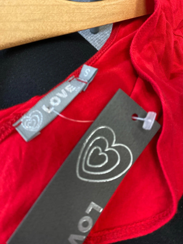 Fabulous Love red maxi dress casual classic UkS New KA001