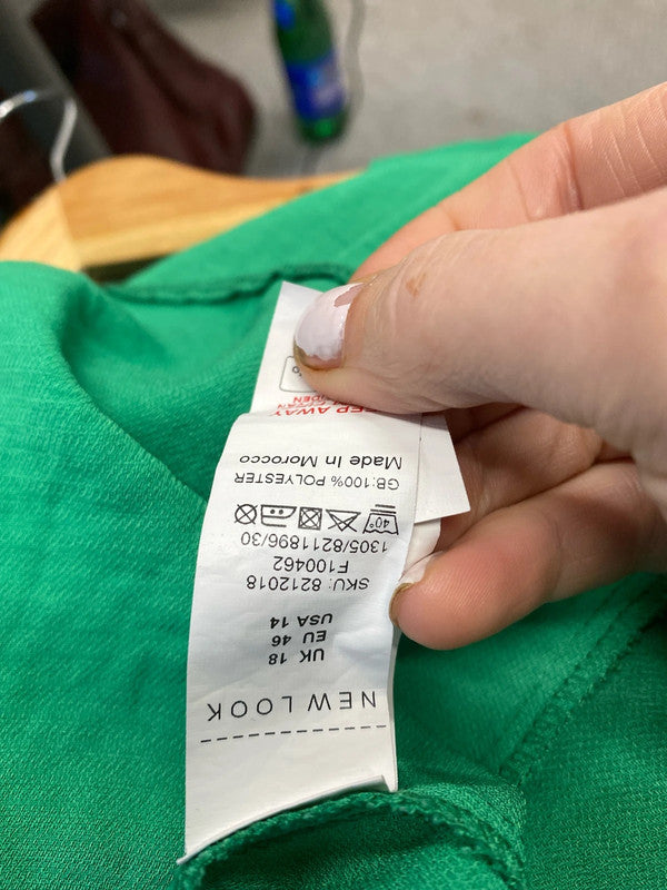 Fabulous Emerald Green midi dress classic Uk18 LG006