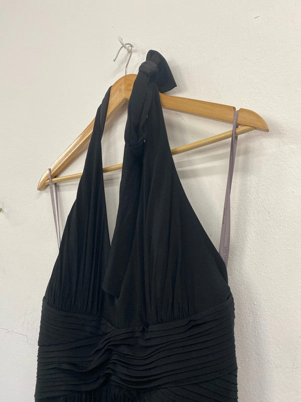 Stunning John Lewis maxi evening dress Uk14 halterneck KM005