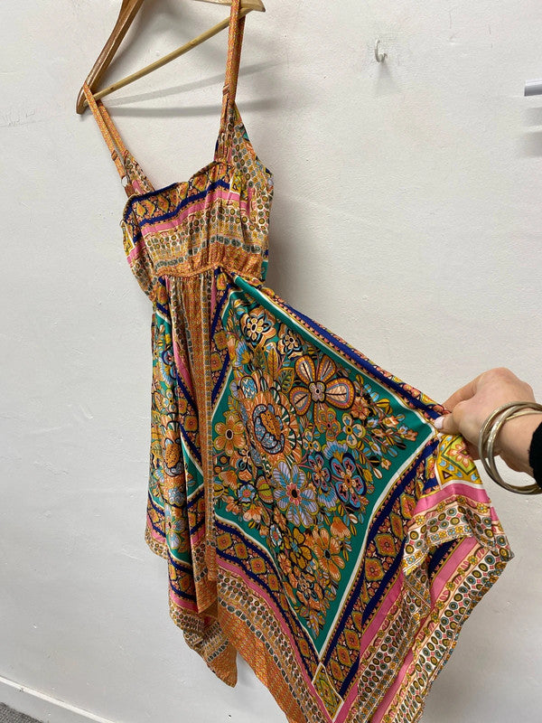 Fabulous Indian vibes summer gypsy boho dress UkL KN003
